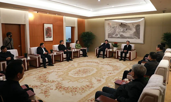 李屹書記與中國書協主席團成員座談